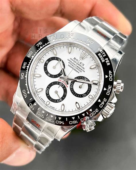 rolex daytona panda clone|rolex daytona 116500 panda white.